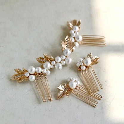 Evie - Pearl Bridal Hair Combs Set