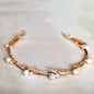 "Finley" - Gold Freshwater Pearl Bridal Headband