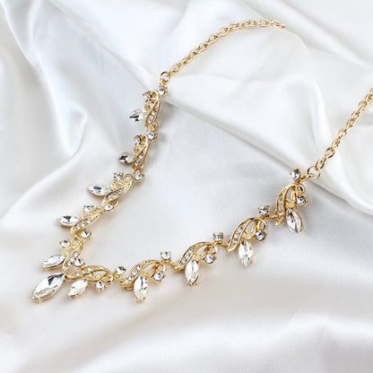 "Tangier" - Rhinestone Bridal Jewelry Set - Available in Gold and Silver