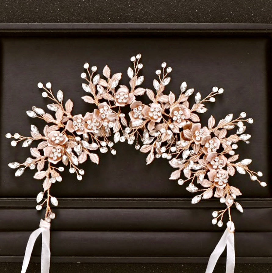 Miranda - Crystal Bridal Hair Accessory - Available in Silver, Yellow Gold and Rose Gold