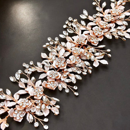 Miranda - Crystal Bridal Hair Accessory - Available in Silver, Yellow Gold and Rose Gold