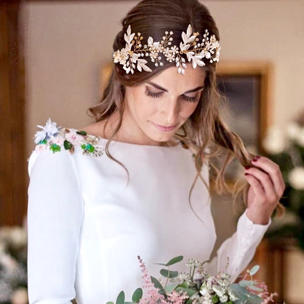 Ivy - Bohemian Crystal Headband - Available in Silver, Gold and Rose Gold