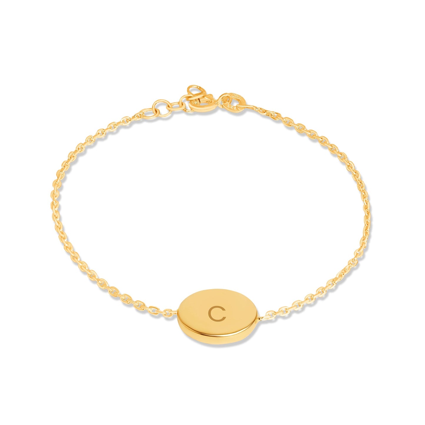 Mysha Personalized Eternal Initial Circle Bracelet