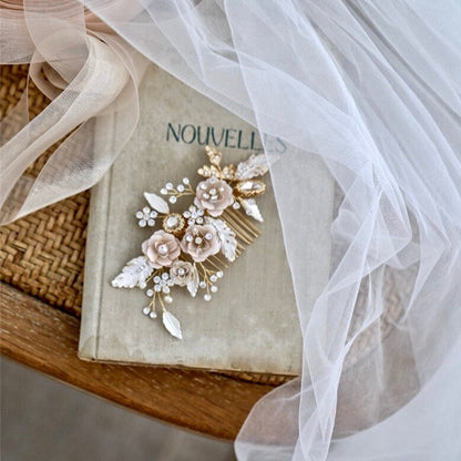 Cheryl - Bohemian Gold Bridal Hair Comb
