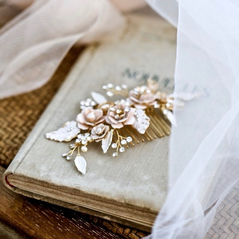 Cheryl - Bohemian Gold Bridal Hair Comb