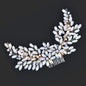 Ina - Pearl and Crystal Bridal Hair Comb - Available in Silver, Rose Gold and Yellow Gold