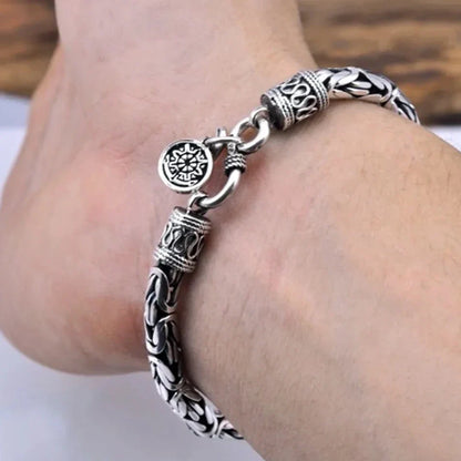 Goth-inspired Antique Silver Bracelet