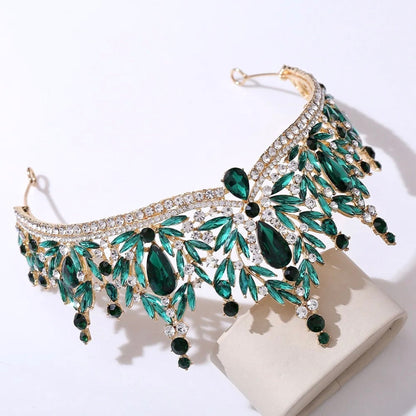 Manohla -  Crystal Wedding Tiara - More Colors