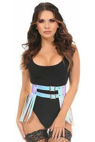 Blue/Purple Holo Fringe Skirt