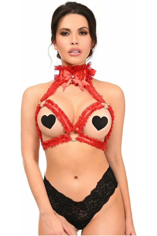 Kitten Collection Red/Red Triangle Top Body Harness