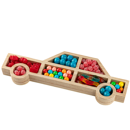 car shaped wood tray 15" x5.6x1.25 2 pack