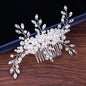 "Missy" - Silver Pearl and Crystal Bridal Hair Comb