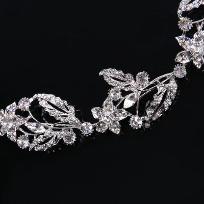 Lauren - Silver Crystal Bridal Headband