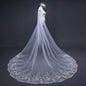 Joanna - Lace Edge Cathedral Bridal Veil - Available in White and Ivory