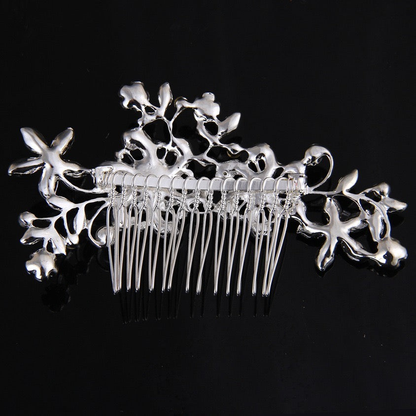 "Hazel" - Pearl and Crystal Bridal Hair Comb