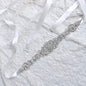 Lilian - Silver Crystal Bridal Belt/Sash