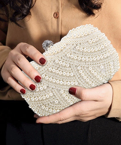 Blaire - Ivory Pearl Bridal Handbag Clutch