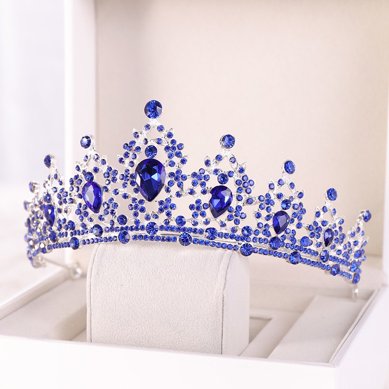"Camryn" - Blue Crystal Bridal Tiara