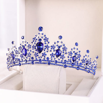 "Camryn" - Blue Crystal Bridal Tiara