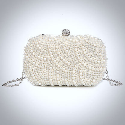 Blaire - Ivory Pearl Bridal Handbag Clutch