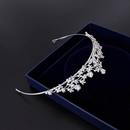 Annelise - Silver Cubic Zirconia Bridal Tiara
