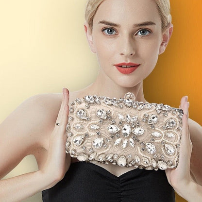 Greta - Champagne Bridal Handbag Clutch