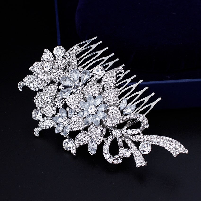 "Auna" - Crystal Bridal Hair Comb