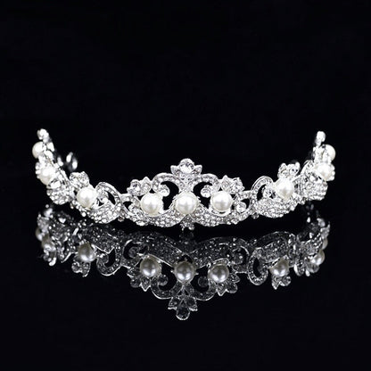 Jolene - Wedding Pearl and Rhinestone Tiara