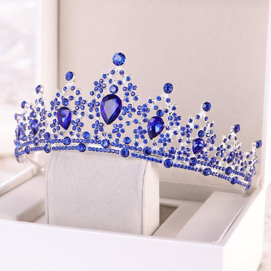 "Camryn" - Blue Crystal Bridal Tiara