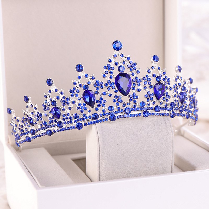 "Camryn" - Blue Crystal Bridal Tiara