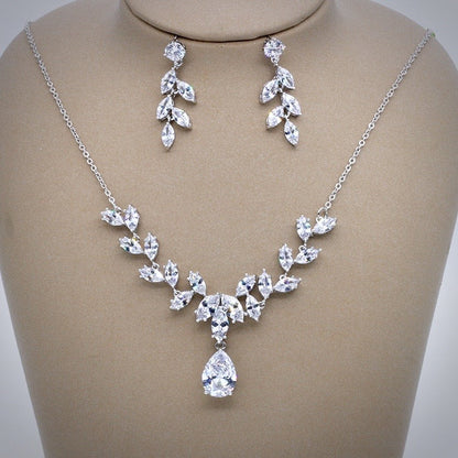 Rochelle - Silver Cubic Zirconia Bridal Jewelry Set