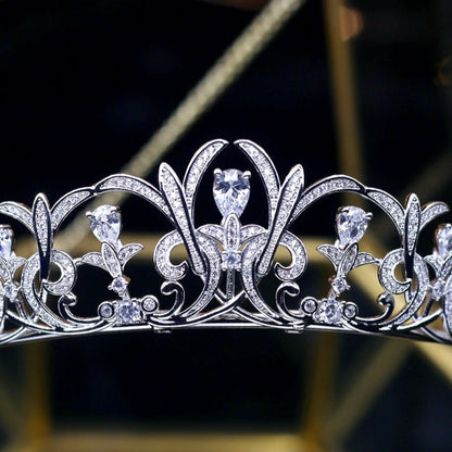 Lynnea - Silver Cubic Zirconia Bridal Tiara