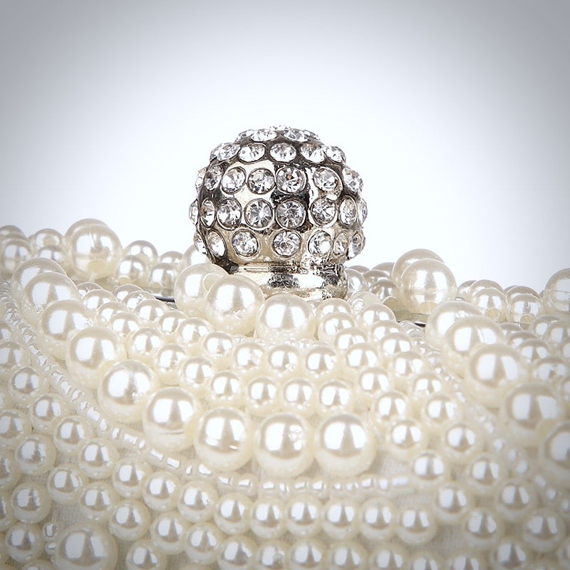 Blaire - Ivory Pearl Bridal Handbag Clutch