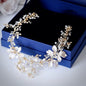Athena - Pearl and Crystal Bridal Headband - Available in Gold and Silver