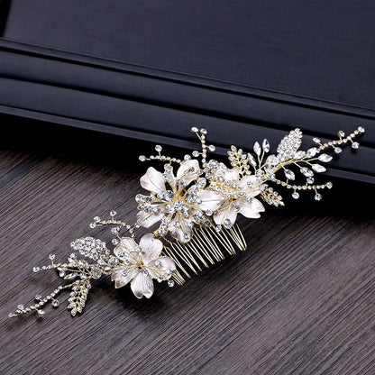 Claudia - Crystal Bridal Hair Comb - Available in Gold and Silver