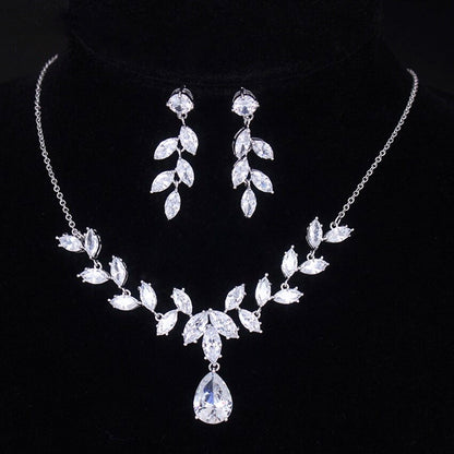 Rochelle - Silver Cubic Zirconia Bridal Jewelry Set