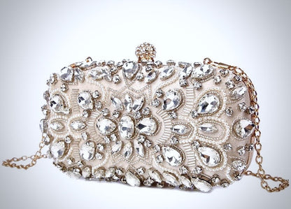 Greta - Champagne Bridal Handbag Clutch