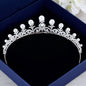Nadine - Wedding Pearl and Cubic Zirconia Tiara