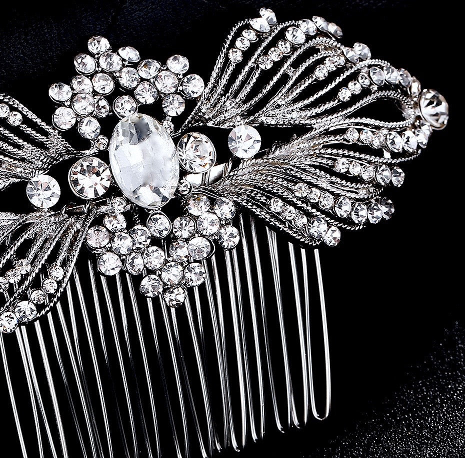 Tessa - Vintage Crystal Bridal Hair Comb