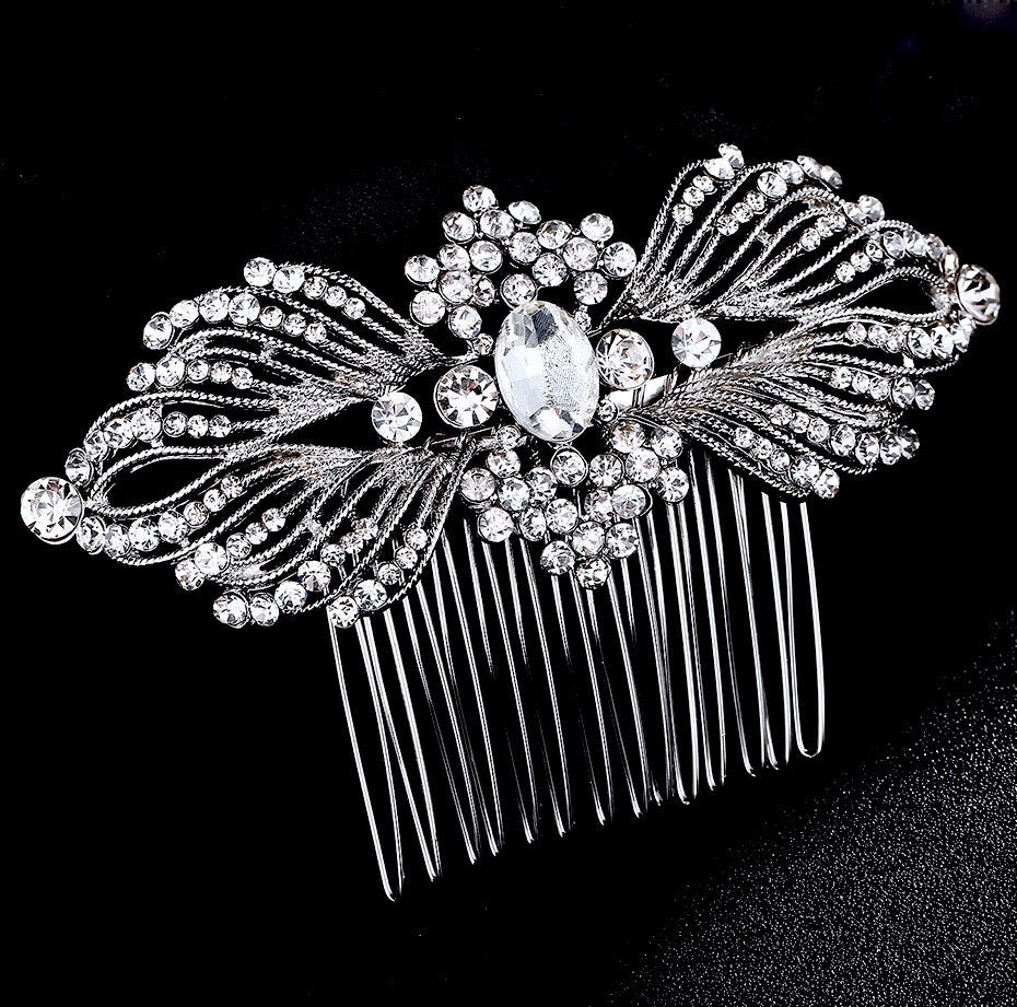 Tessa - Vintage Crystal Bridal Hair Comb
