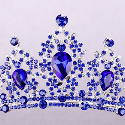 "Camryn" - Blue Crystal Bridal Tiara