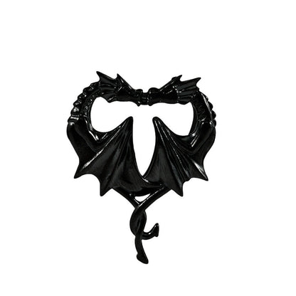 Heart Shape Double Dragon Stainless Steel Ear Gauge