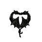 Heart Shape Double Dragon Stainless Steel Ear Gauge