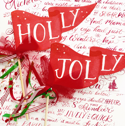 Holly Party Pennant
