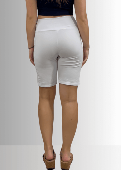 Perfect Fit Hybrid Cotton Shorts White