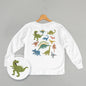 Dinosaur Doodles Blue/Green (Kids Back Print)