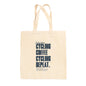 Saturday Cycling and Coffee Tote Bag