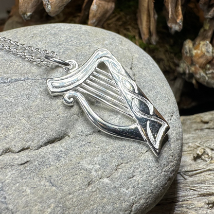 Alianna Irish Harp Necklace