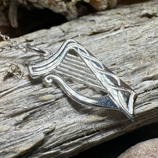 Alianna Irish Harp Necklace