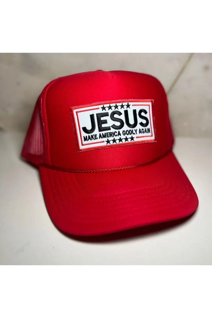Jesus. Make America Godly Again trucker hat -clearance